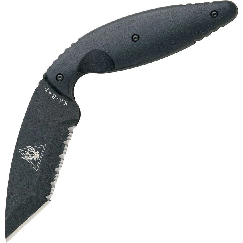 Ka-Bar 1482 TDI Law Enforcement With Serrated AUS-8 Tanto Point & Zytel Handles Fixed Blade Knife