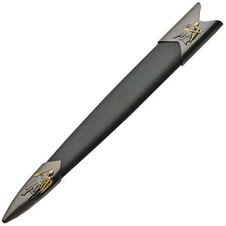 China Made 211445GD Knights Dagger With Black And Gold Synthetic Handle - Image 2