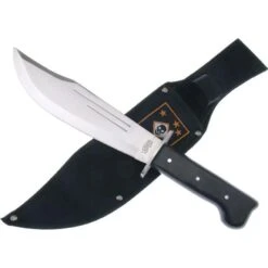Frost 18418 Carson's Raiders Bowie Fixed Blade Knife With Black Pakkawood Handle