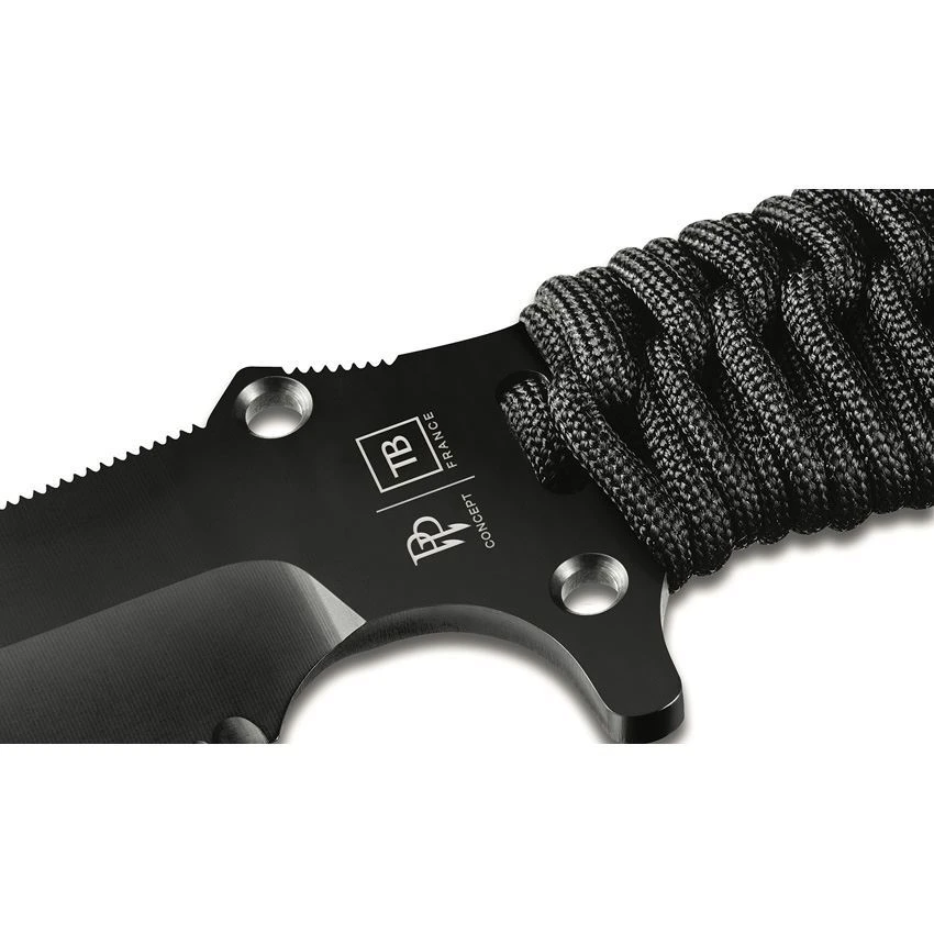 TB Outdoor 031 Survival Fixed Blade Black - Image 3
