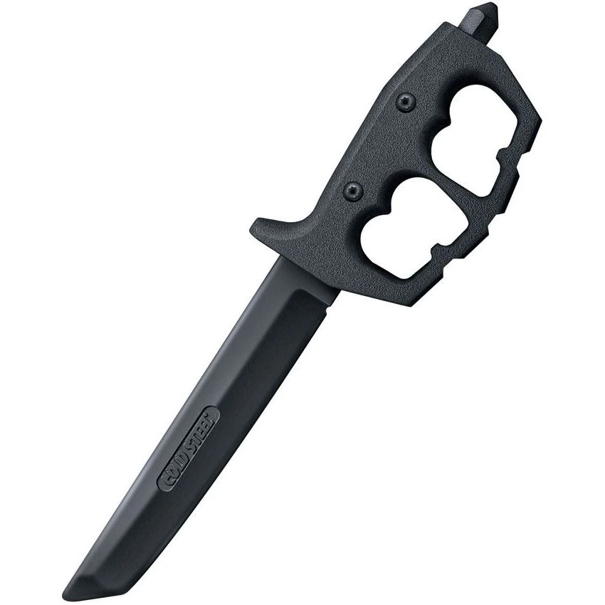 Cold Steel 92R80TZ Trench Rubber TrainerStandard Edge Stainless Tanto Point Blade & Rubberized Handles