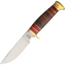 Frost TS207LTHR Trophy Stag Hunter Leather Fixed Blade Knife