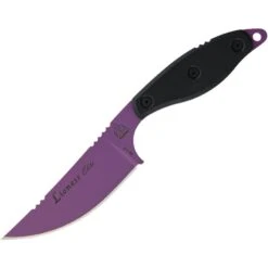TOPS Knives TOPS LIONELT Lioness Elite Wild Purple Cerakote Coated Fixed Blade Knife With Black G10 Handle