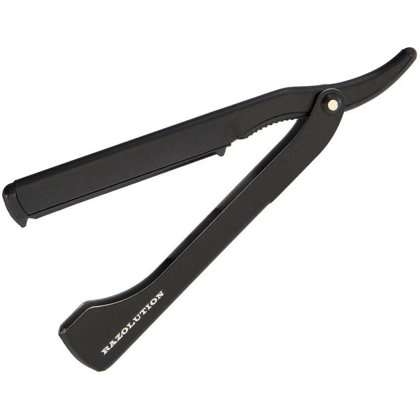 Razolution 83501 Exchangeable Blade Razor With Black Stainless Handle