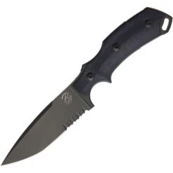 Bastinelli S04V2S R.E.D. V2 Fixed Blade Knife With Black G10 Handle