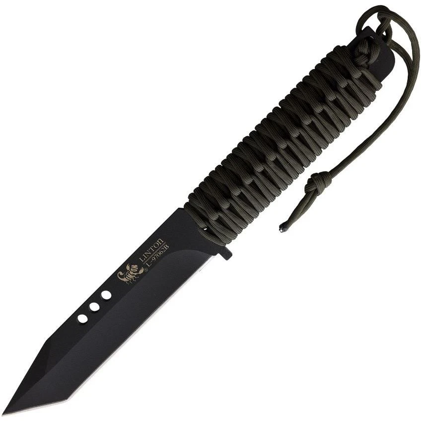 Linton 97062B Cord Wrapped Fixed Blade
